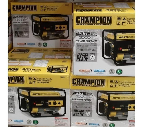 Imagen 2 de 2 de Generador Planta De Luz 4375 W/3500 W Marca Champion