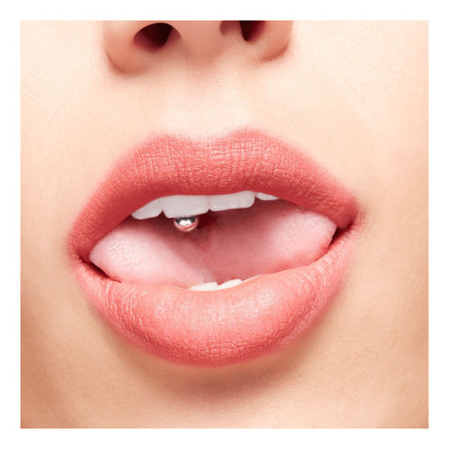 Lápiz labial líquido Mac Powder Kiss/Bubbles & Bows, otro acabado mate seco, color rojo
