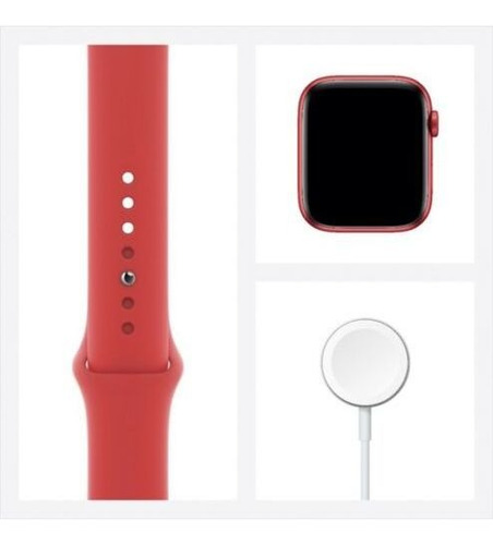 Apple Watch Series 6 Caja De Aluminio Roja De 40 Mm Con C...