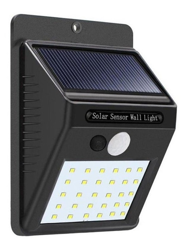 Lampara De Panel Solar Para Exteriores 30 Led Y Sensor