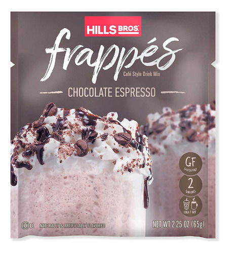 Hills Bros. Frappes - Mezcla De Bebida Espresso De Chocolate
