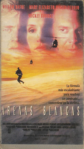 Arenas Blancas Vhs Nuevo Willem Dafoe Mickey Rourke