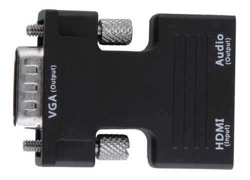 Hdmi Fêmea Para Vga Macho Conversor+adaptador De Áudio