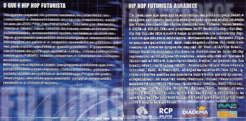 Cd Hip Hop Futurista Ao Vivo Abertura Código Fatal 2002 Novo