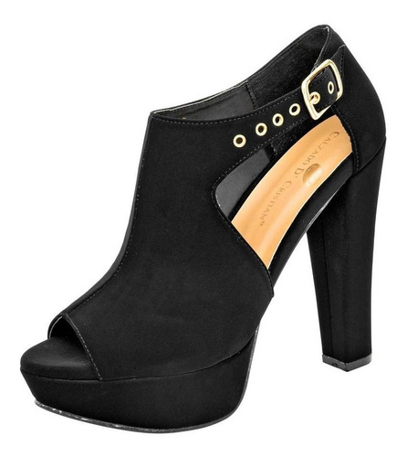 Zapatilla Vestir Fiesta Dama D´cristian 608 Negro 22-26 T7