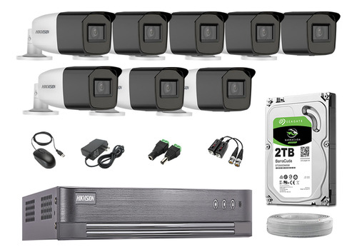 Cámaras Seguridad Exterior Kit 8 Varifocal Full Hd + 2tb Wd