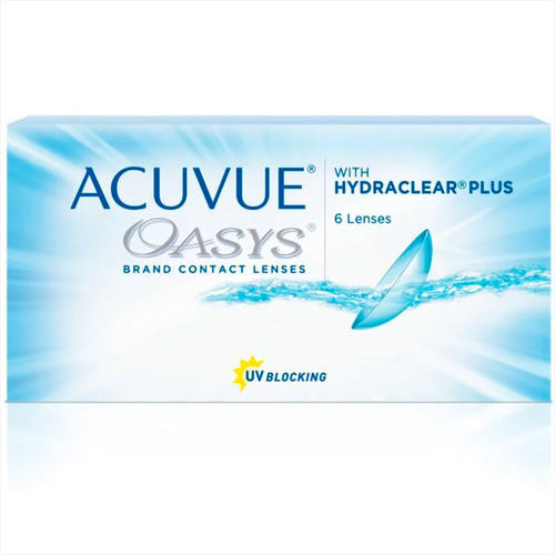 Lente Acuvue Oasys Com Hydraclear Plus Johnson + Brinde Grau Cilíndrico 0,00 Grau Esférico +3,00 (hipermet)