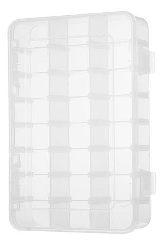 Caja Organizadora De Joyas De Plástico, 24 Rejillas, Transp