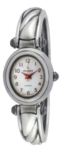 Reloj De Pulsera Peugeot Para Mujer, Estilo Vintage, Platead