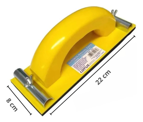 Lixa Fácil Manual Parede Teto Extensor 22x8cm Full - Mh