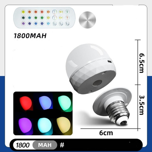 Bombilla Recargable E27 5w Para Apliques Y Lámparas Con