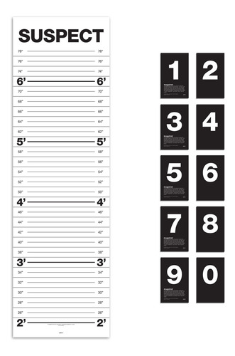 Suck Uk Mugshot Height Chart | Wall Growth Chart For Kids
