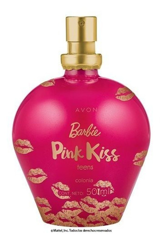 Colonia Barbie Pink Kiss 50ml Avon - mL a $712