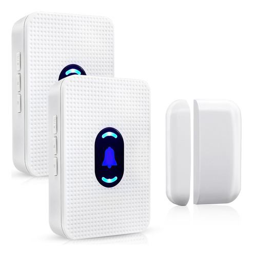 Daytech - Timbre De Puerta Inalambrico Con Sensor De Puerta