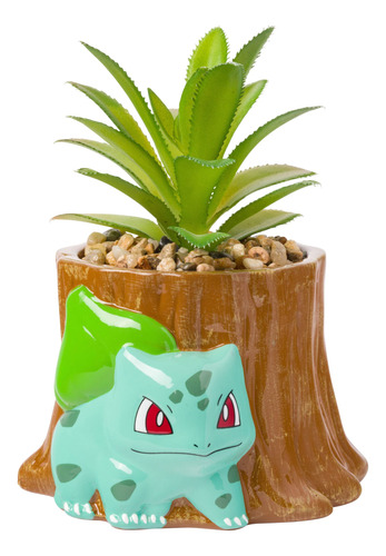 Silver Buffalo Pokemon Bulbasaur - Mini Planta Decorativa A.