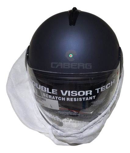 Casco  L  Caberg Riviera V3 Azul Mate Doble Visor