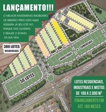 Terreno Para Venda No Parque Das Oliveiras. Lançamento Da 2ª Fase E Saldo Da 1ª Fase Pronto Para Construir. Lotes Residenciais, Comercias E Industriais De 160 A 2.000 M2 - Te00020 - 4720030