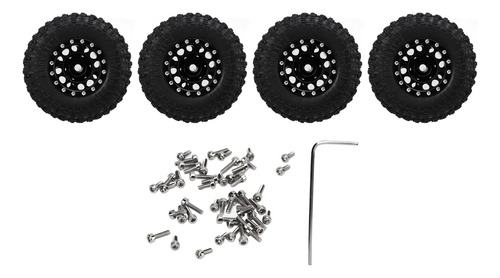 Juego De Ruedas Y Neumáticos Rc, 4 Piezas, Llantas De Aleaci