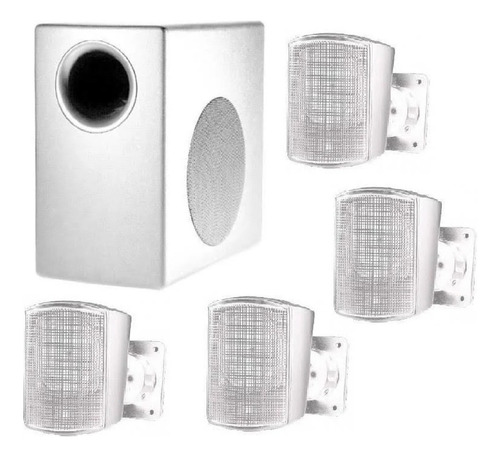 Pack Sistema De Audio Jbl C50pack 1 Sub + 4 Satélites Cuo Color Blanco