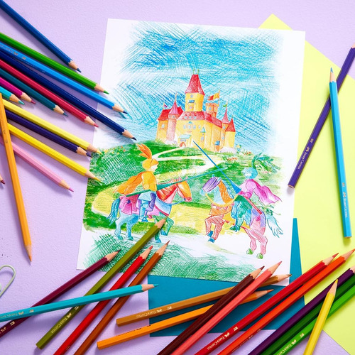 Lapices Escolares De 36 Colores + Sacapunta Faber Castell