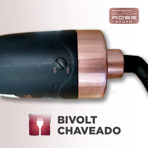 Cepillo secador Mondial Silver Red Es-07 1200 W de 3 velocidades