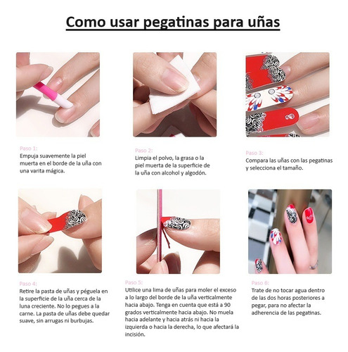 Nails Pegatinas De Uñas De Gel