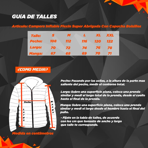 Imagen 5 de 5 de Campera Inflable Flexin Super Abrigada Con Capucha Bolsillos