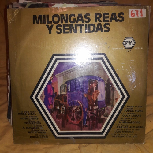 Vinilo Milongas Reas Y Sentidas Lamas Casal Magaldi T1