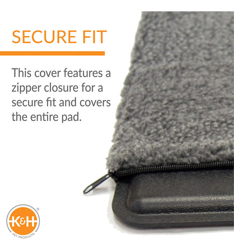 Almohadilla Kh Pet Products Lectro-kennel 18.5x12.5 Pulgadas Gris