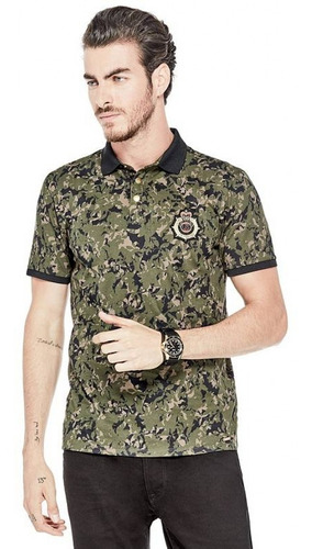 Playera Guess Hombre Polo Camuflaje 100% Original Nueva