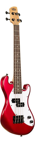 Bajo En U Con Trastes Candy Apple Red De 4 Cuerdas Solid Bod