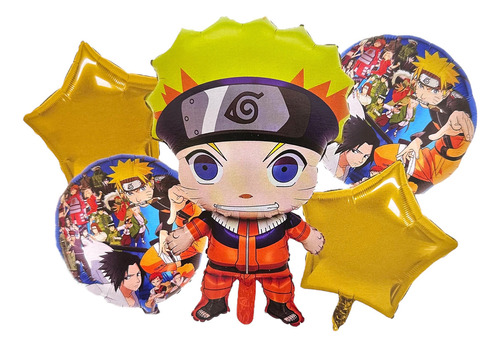 Set De Globos Fiesta Naruto 5pcs