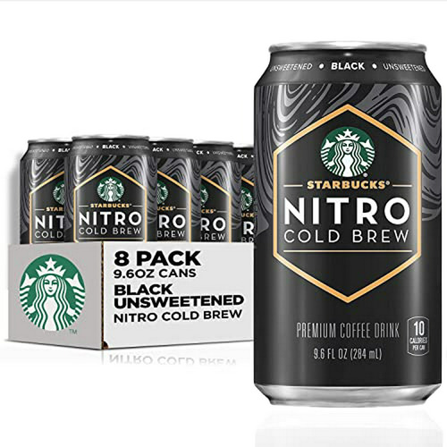 Café Nitro Frío , Negro, Lata 9.6 Oz (pack 8), Beb