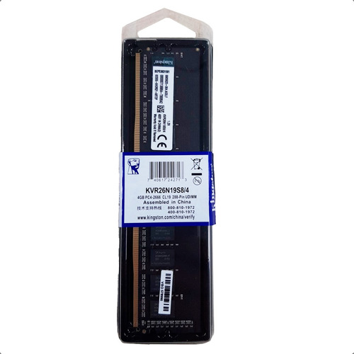 Memória 4gb Ddr4 2666 Kvr26n19s8/4