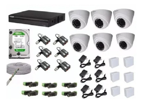 Kit Cámaras De Seguridad Para Cctv + Dvr+ Accesorios