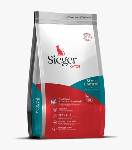 Alimento Gato Sieger Katze Stress Control 7,5kg Envíos