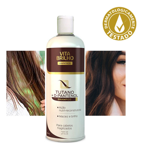  Shampoo Tutano + D-pantenol 1 Litro C/ Tampa
