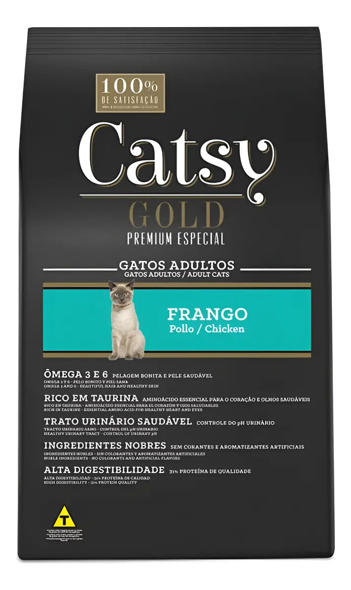 Ração Seca Premium Fosferpet Catsy Gato Adulto Frango 10,1kg