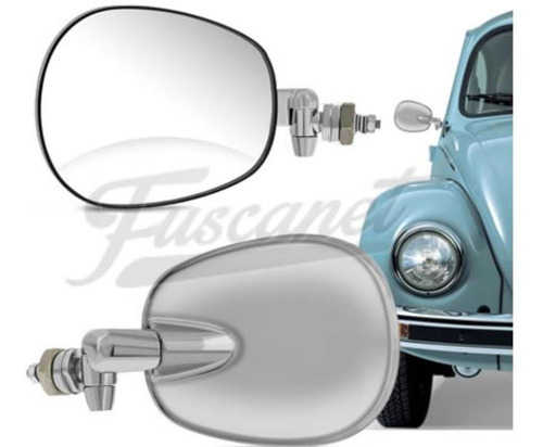 Vw Fusca Espejo Retrovisor Izquierdo Inox Raqueta Fusca