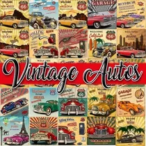 Comprar Colección De Vectores Vintage Autos Para Illustrator Eps, Ai