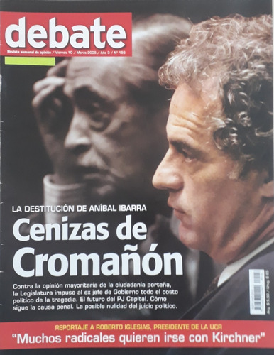 Revista Debate Cenizas De Cromañon