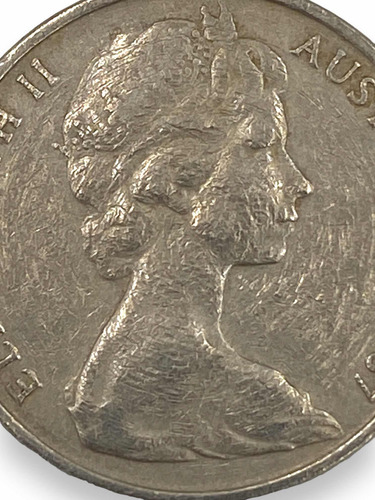 Antigua Moneda 20 Centavos País De Oceanía Australia 1967 (Usado)