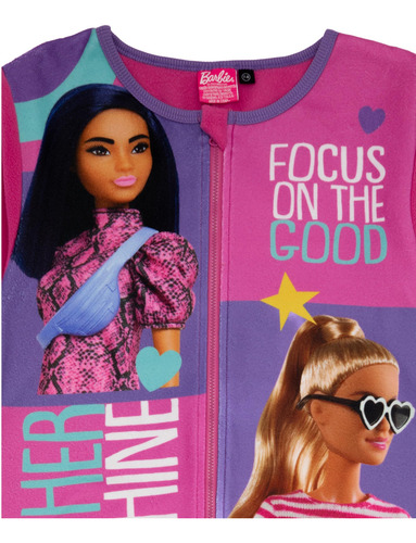 Barbie. Pijama Rosa Para Niñas