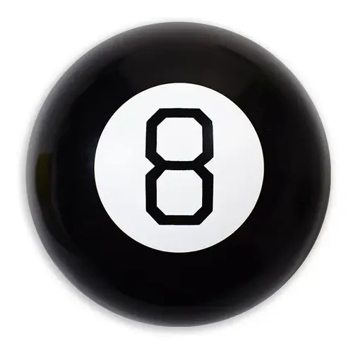 A Retro Magic Mystic 8 Ball Tomada De Decisão Contando