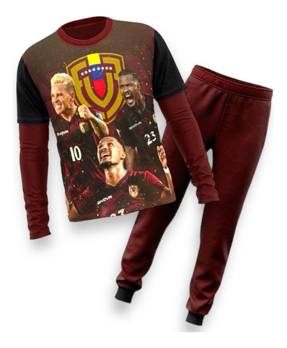 Pijama Para Niños Futbol Venzuela La Vinotinto