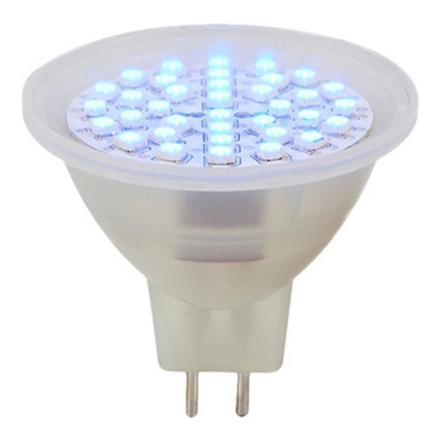 Imagen 3 de 7 de Foco Led Mr16 3w 127v Luz Azul Tecnolite Mr16-smdled/3waz