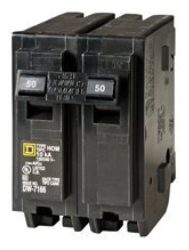 Breaker Ho Square D Schneider Electric 50amp 2 Polos Hom250c