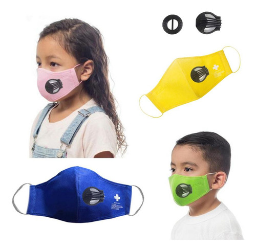 Venta De Tapabocas Infantil, Mxirs-008, 5 , Electric Blu Color Blue