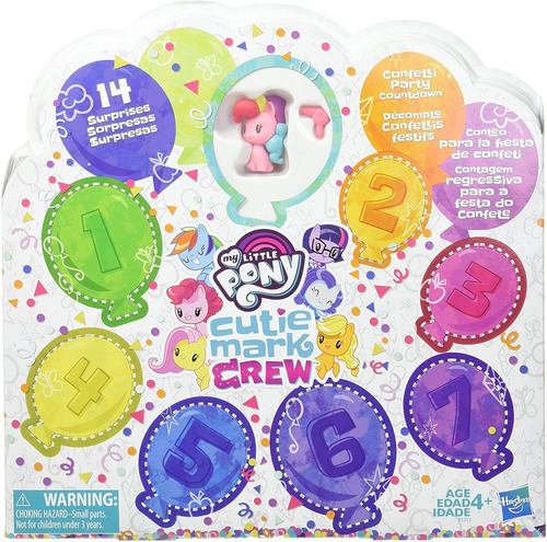 Mi Pequeño Pnei Toy Cutie Mark Crew Confetti Festa