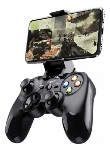 Controle Sem Fio Joystick Pc Ps3 Ps4 Switch Celular Android Cor Preto